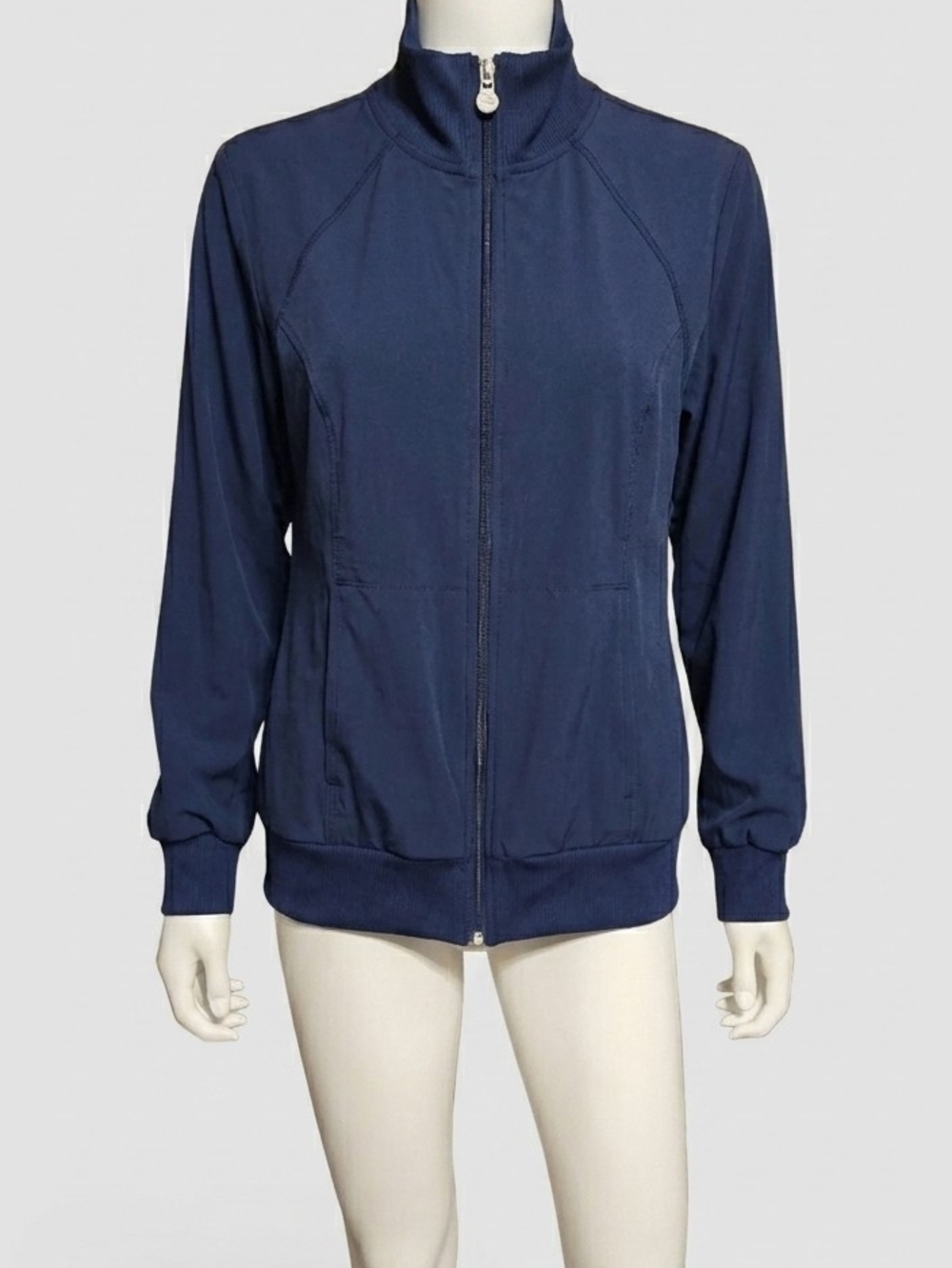 Cherokee Navy Full-Zip Scrub Jacket